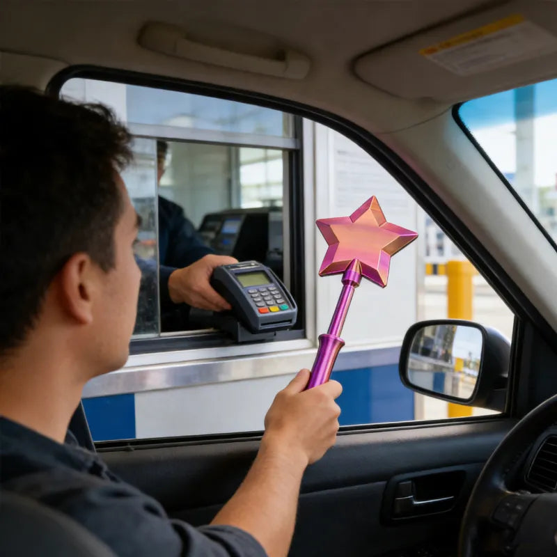 "Magic Pay" Credit Card Wand | 3D Printed Star Tap-to-Pay Wand for Checkout