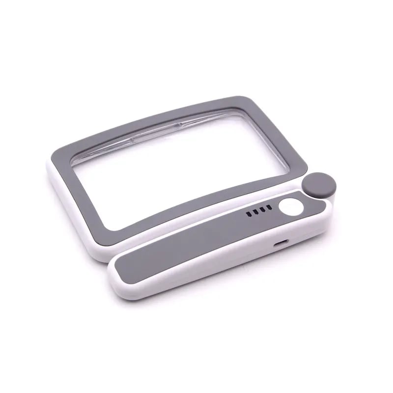 Loupe de Lecture LED Rechargeable - Haute Clarté 4X avec Grand Écran Ergonomique