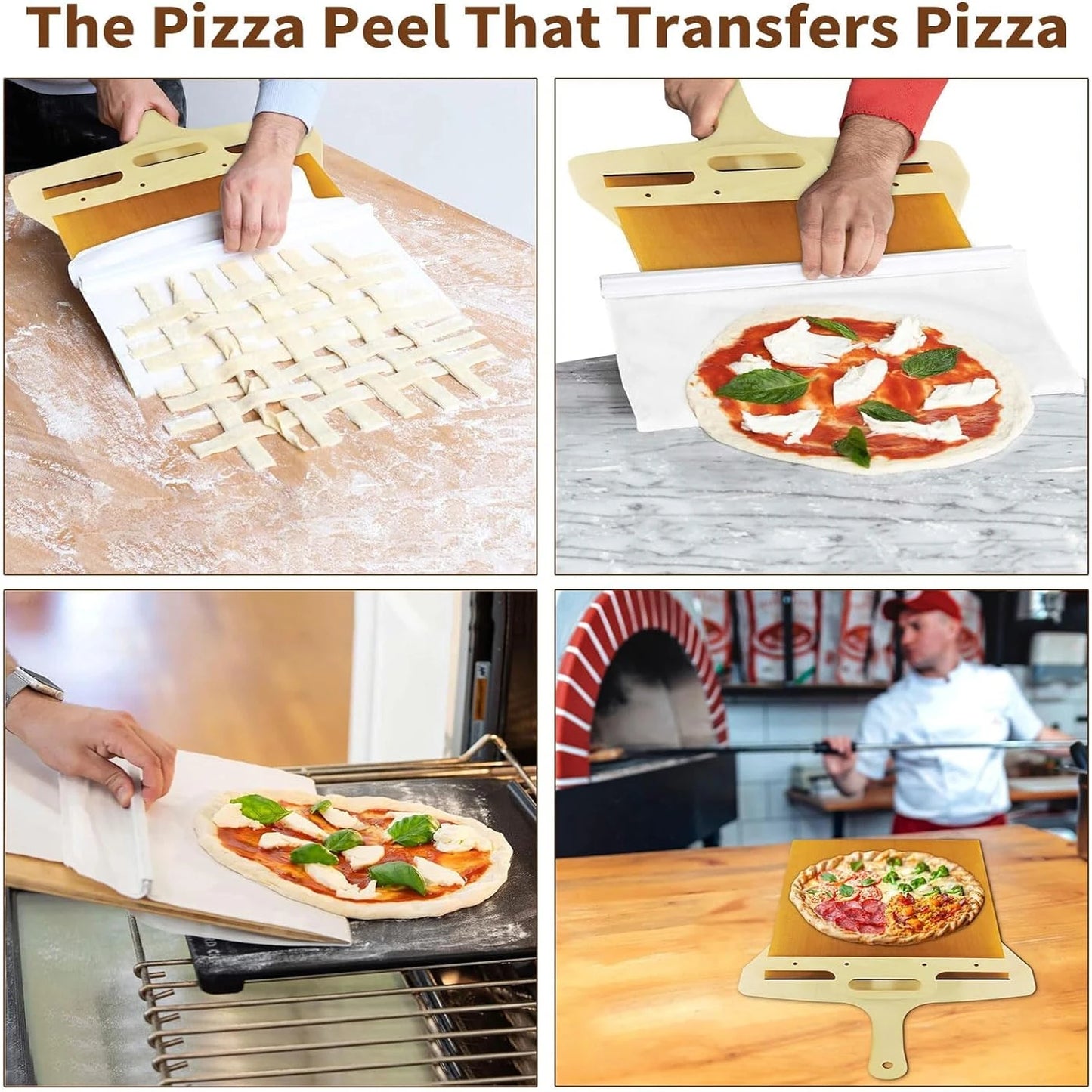 Sliding Pizza Peel Shovel Storage Board (trending product 🔥🔥)